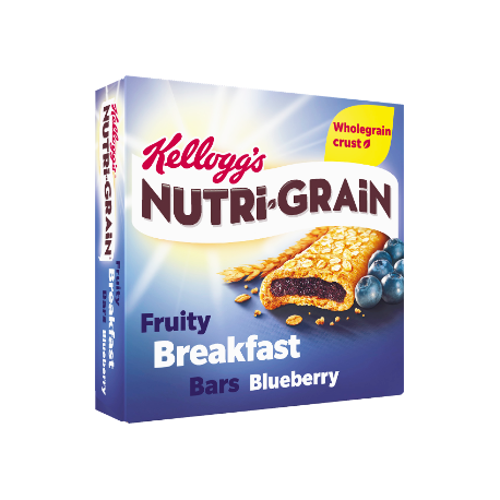 Kelloggs Nutri Grain Fruity Breakfast Bars Blueberry 6x37g Kelloggs Nutri Grain Fruity Breakfast Bars Blueberry 6x37g