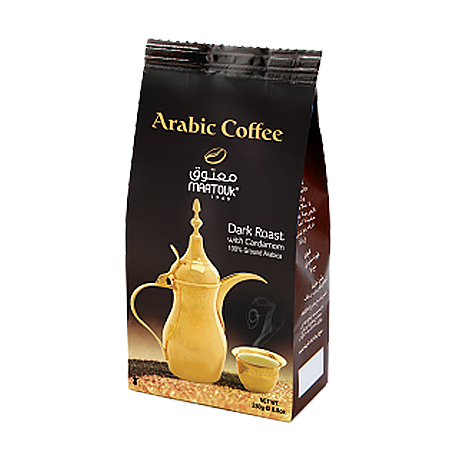 Maatouk Dark Roast with Cardamom Arabic Coffee 250g from ...
